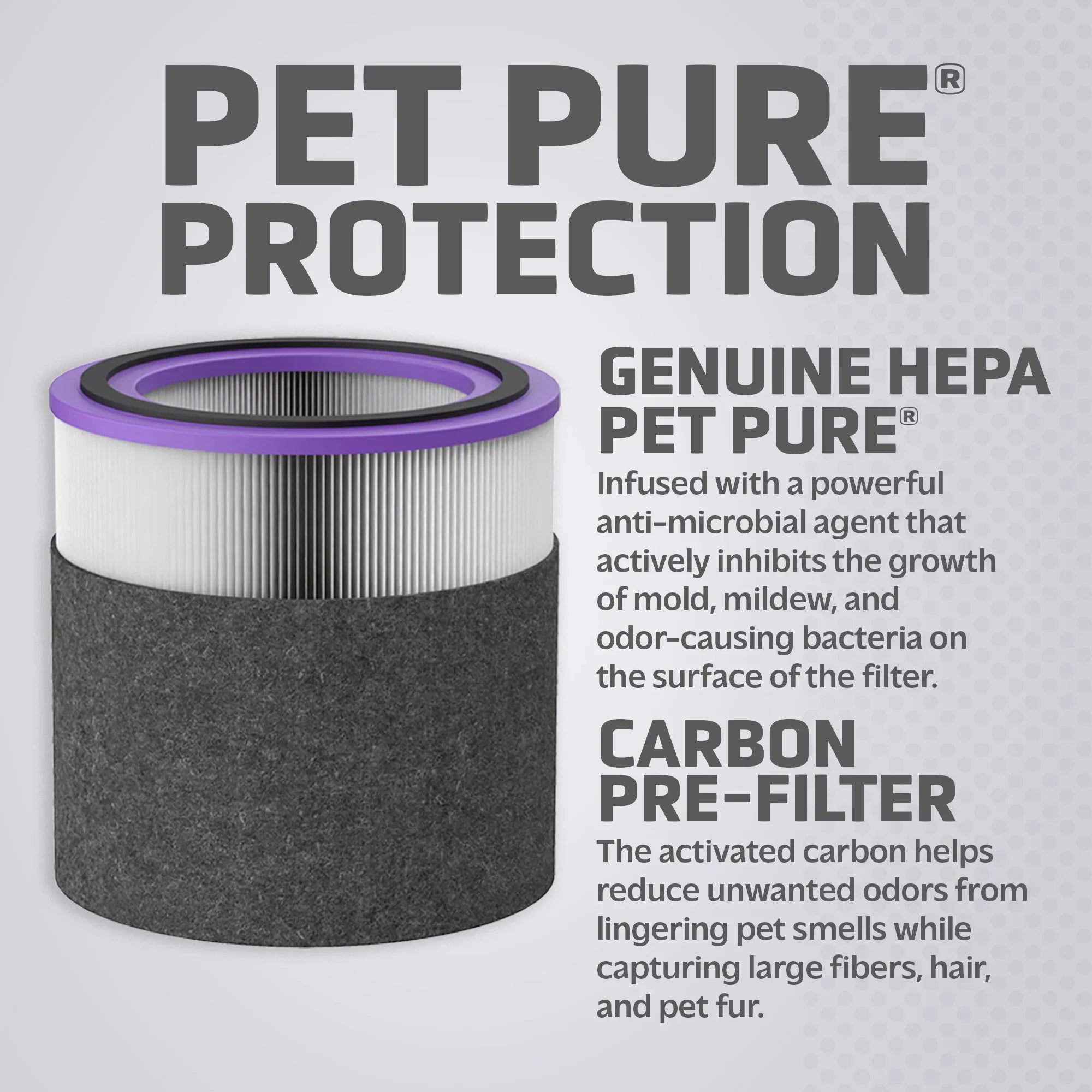Germ Guardian Filter V Pet Pure HEPA Genuine Replacement Filter for AirSafe and AC151 Air Purifiers, FLT151PT