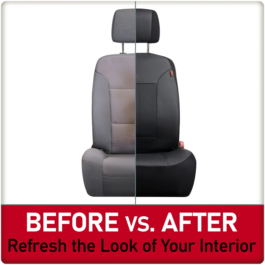Genuine Dickies 3-Piece Black Petersen Vegan Leather Car Seat Protection 43645WDI