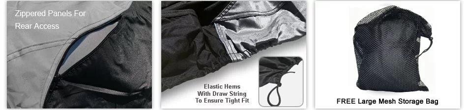 Climate Jet Ski Protection For SEA DOO GTi 1997-2000 - GRAY / Black Color - All Environment - Trailerable - Protects from Rain, Sun, UV Rays, And More! Includes Trailer Straps And Storage Bag