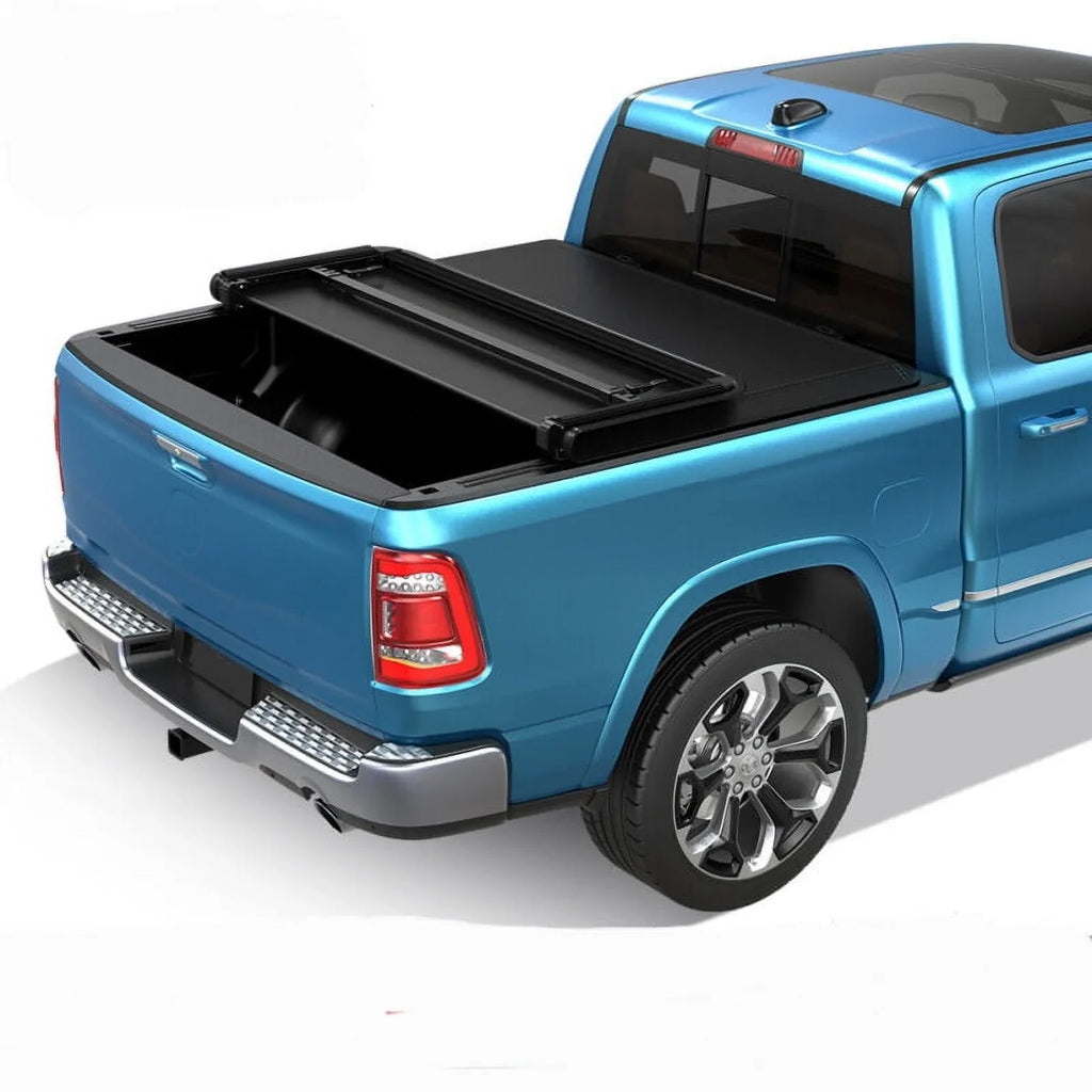 Ledkingdomus 5 ft Bed Soft Tri-fold Truck Bed Tonneau Shield for 2019 2020 2021 2022 2023 Ford Ranger