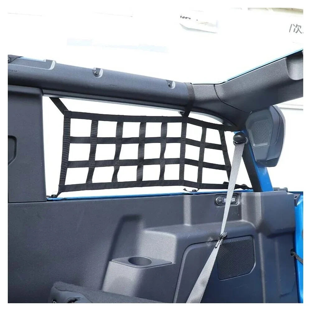 Teledu 2x Rear Side Cargo Net Restraint Protective Trunk Mesh 21+2 Door