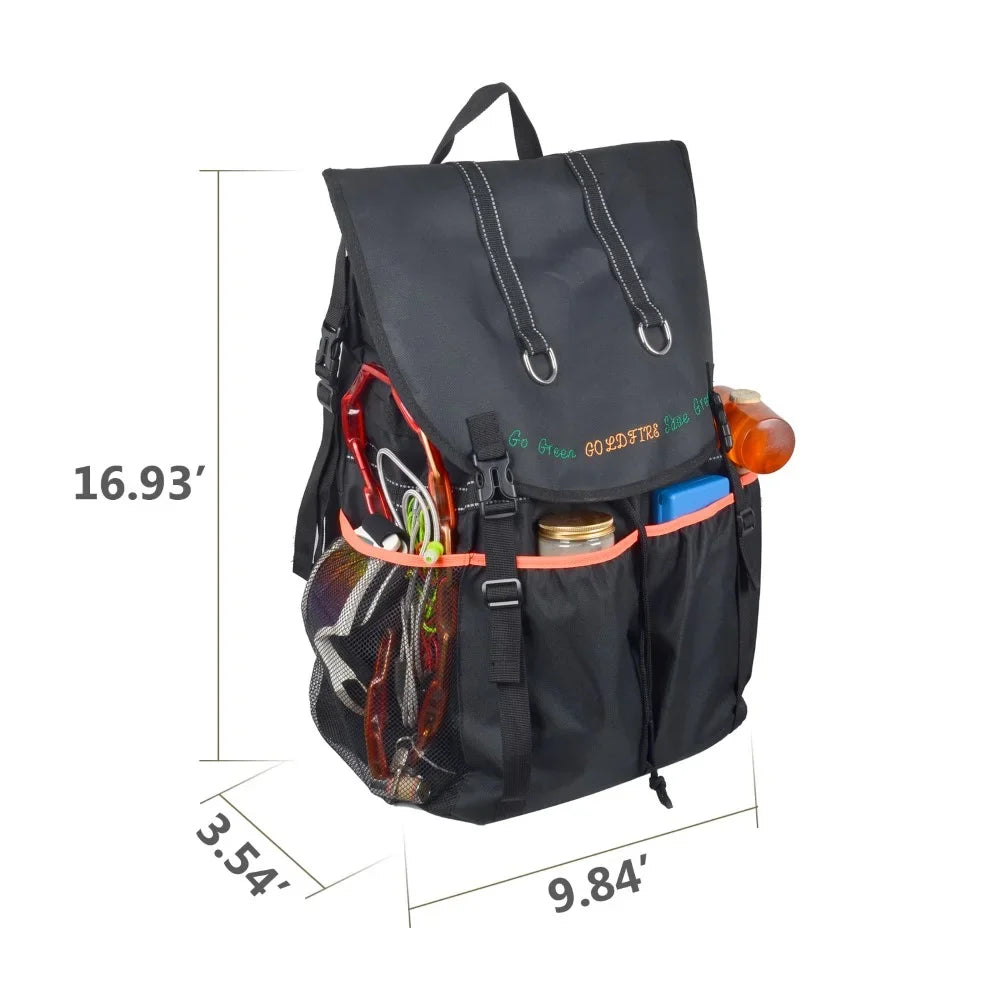 Large Capacity Tire Trash Backpack Spare Tire Tool Storage Bag SUV Trunk Organizer For Wrangle JK JL Off-Road Outdoors Shield