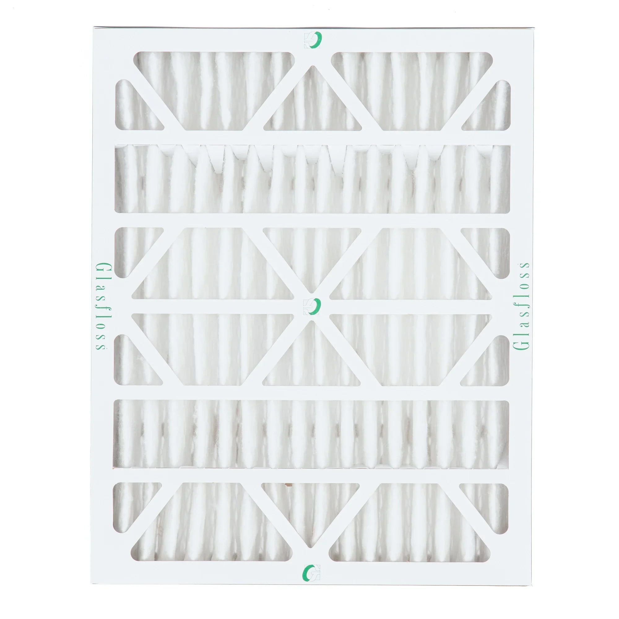 6 Pack of 20x25x4 MERV 13 Pleated 4" Inch Air Filters by Glasfloss. Actual Size: 19-1/2 x 24-1/2 x 3-3/4
