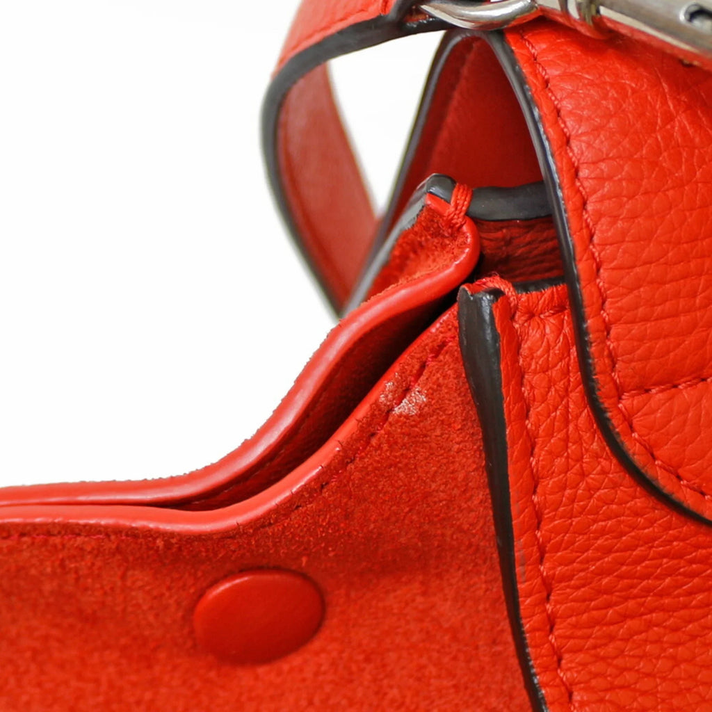 Pre-Owned Celine Trapeze Handbag Leather Orange Women's CELINE (Fair)