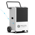 Moiswell 240 Pints Commercial Dehumidifier with Pump and Drain Hose - Perfect for Industrial Site, Basements, Water Damage Unit for Large Spaces up to 8,500 Sq Ft - Auto Defrost, Memory Starting