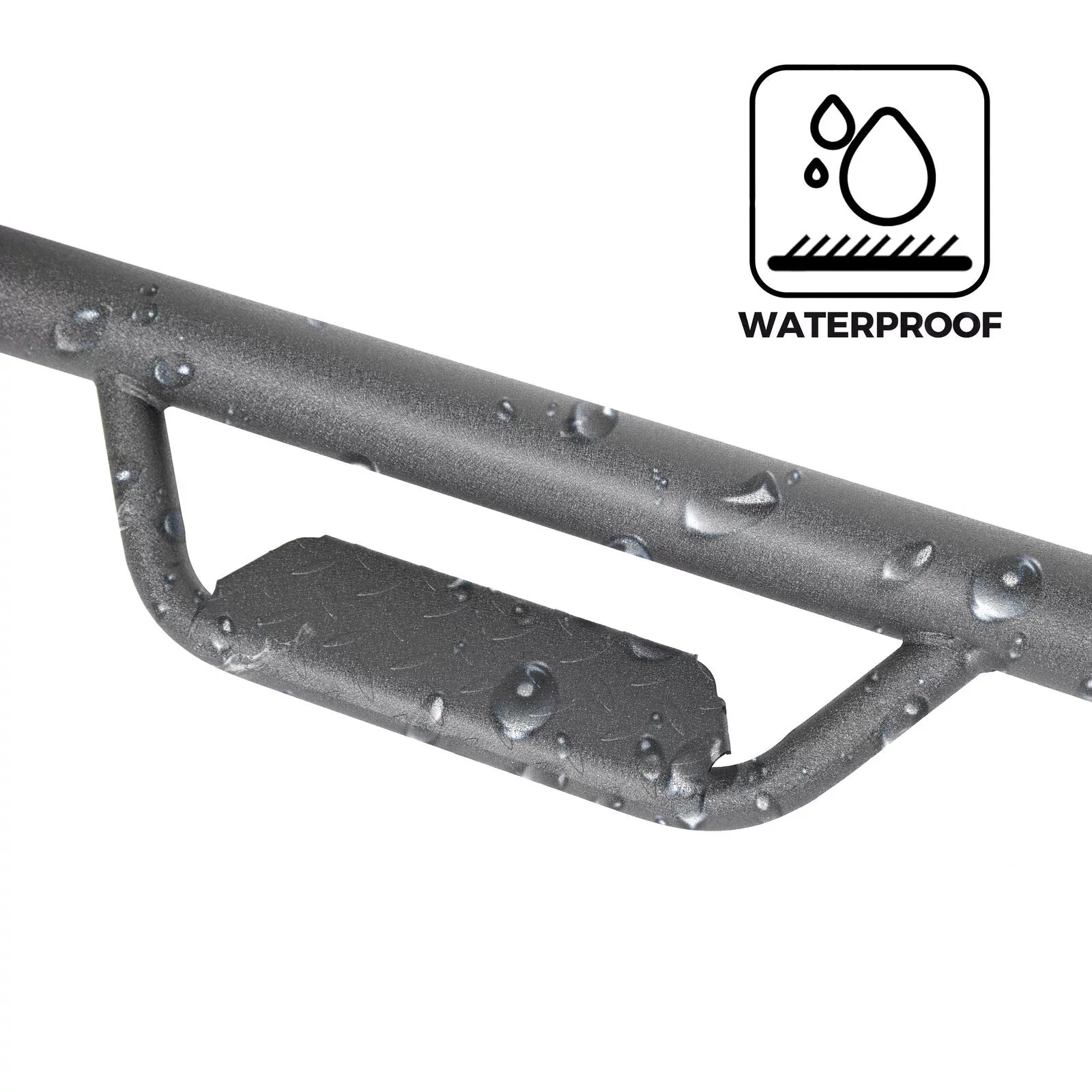Kojem Side Steps Nerf Bars for 2005-2023 Toyota Tacoma Double/Crew Cab Matte Black Running Board Hoop Bar Door Dropped Steps