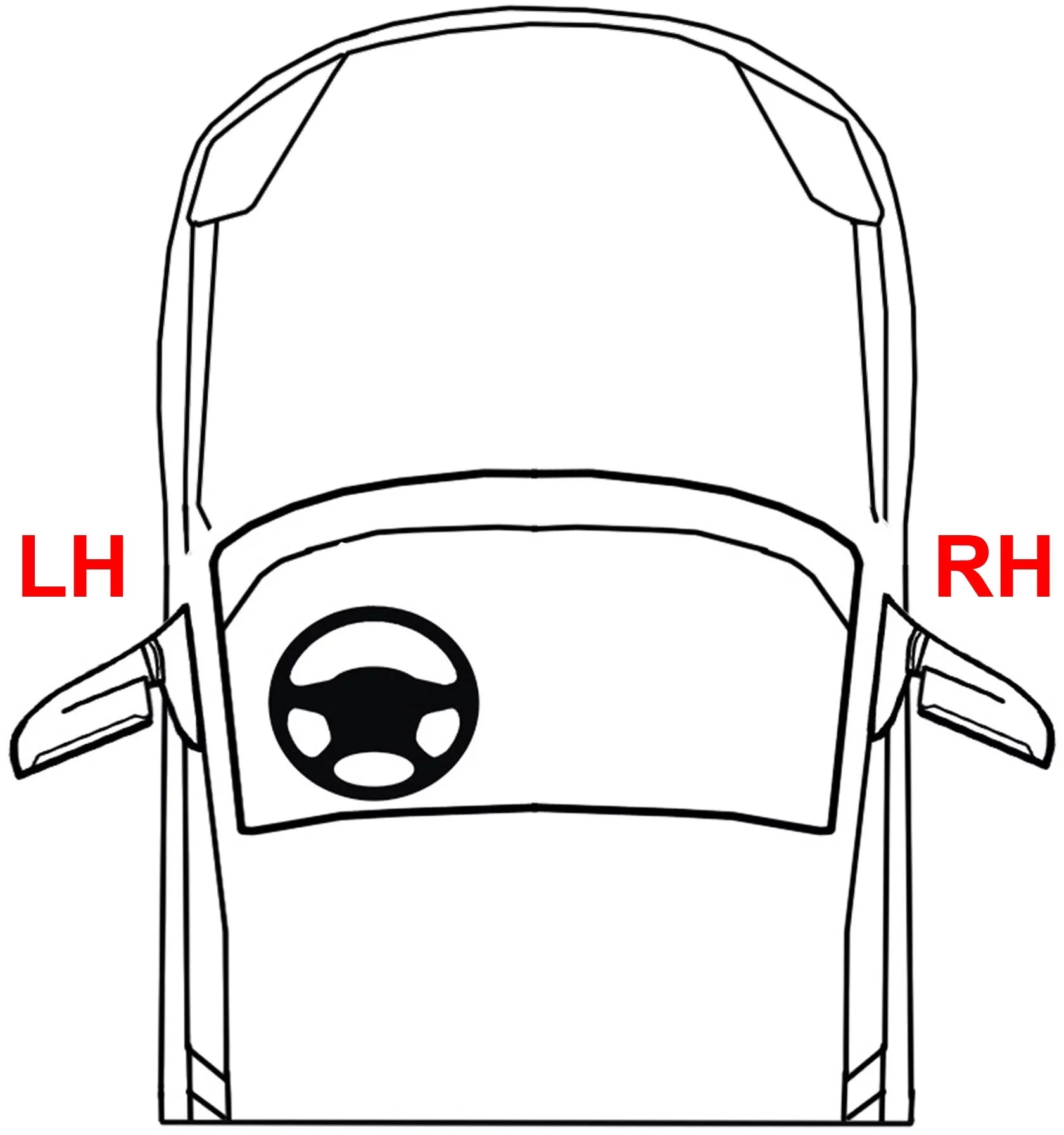 Mirror Suitable With 2007-2012 Nissan Altima Left Driver Side Paintable Kool-Vue