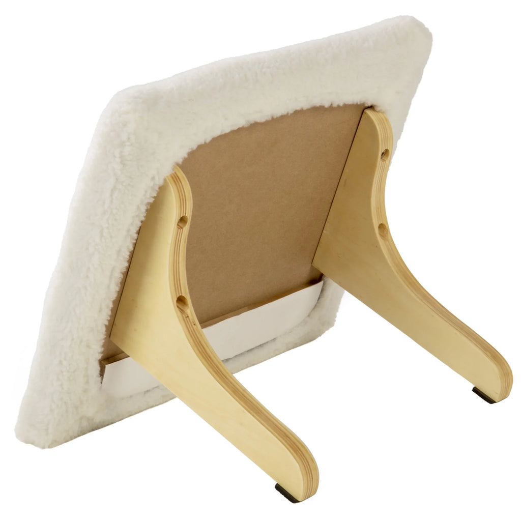 SmartyKat Paw Perch Padded Self-Adhesive Windowsill Mounted Cat Perch & Plush Wrap Cream