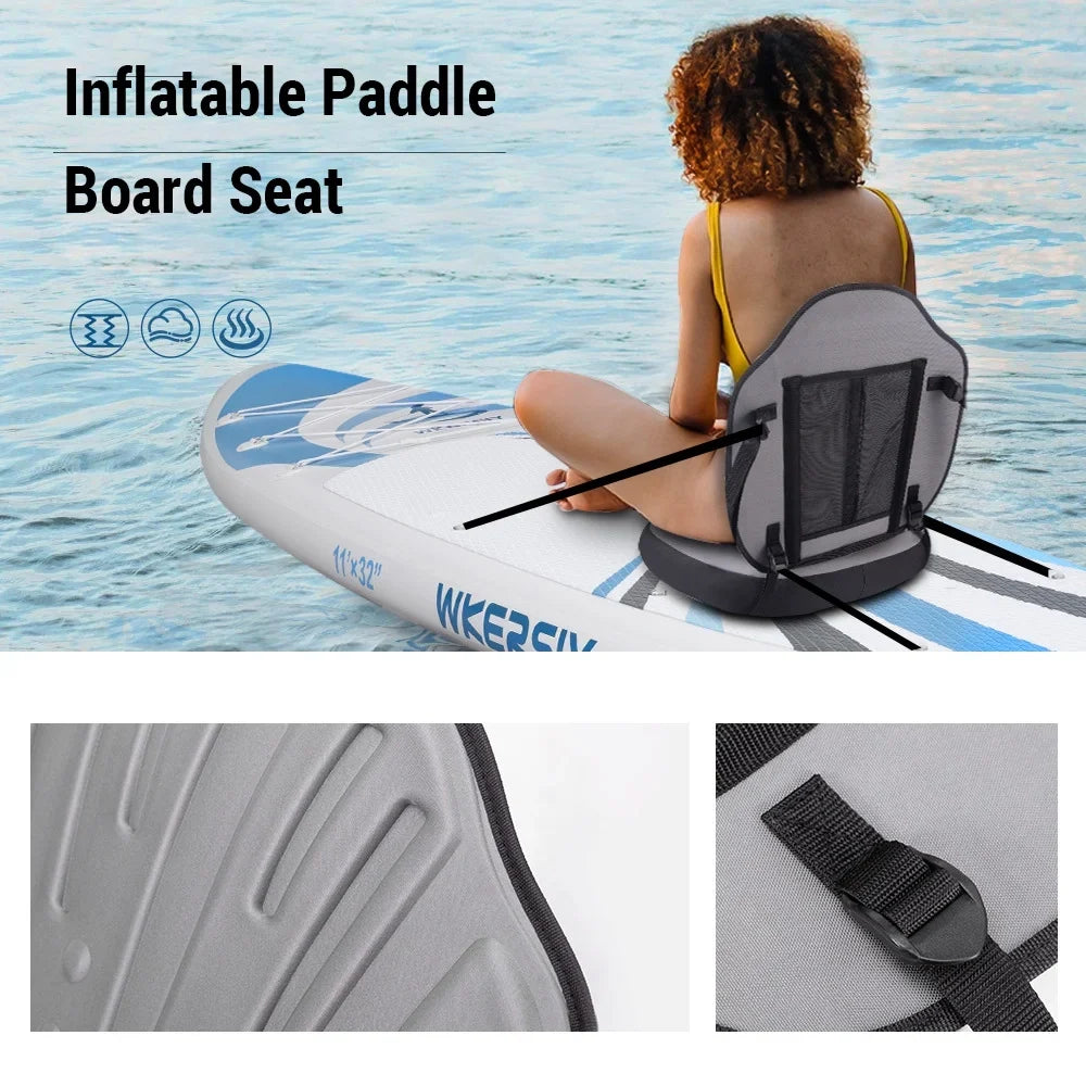 Dadypet Inflatable Paddle Board Seat - Detachable and Adjustable for Kayaking