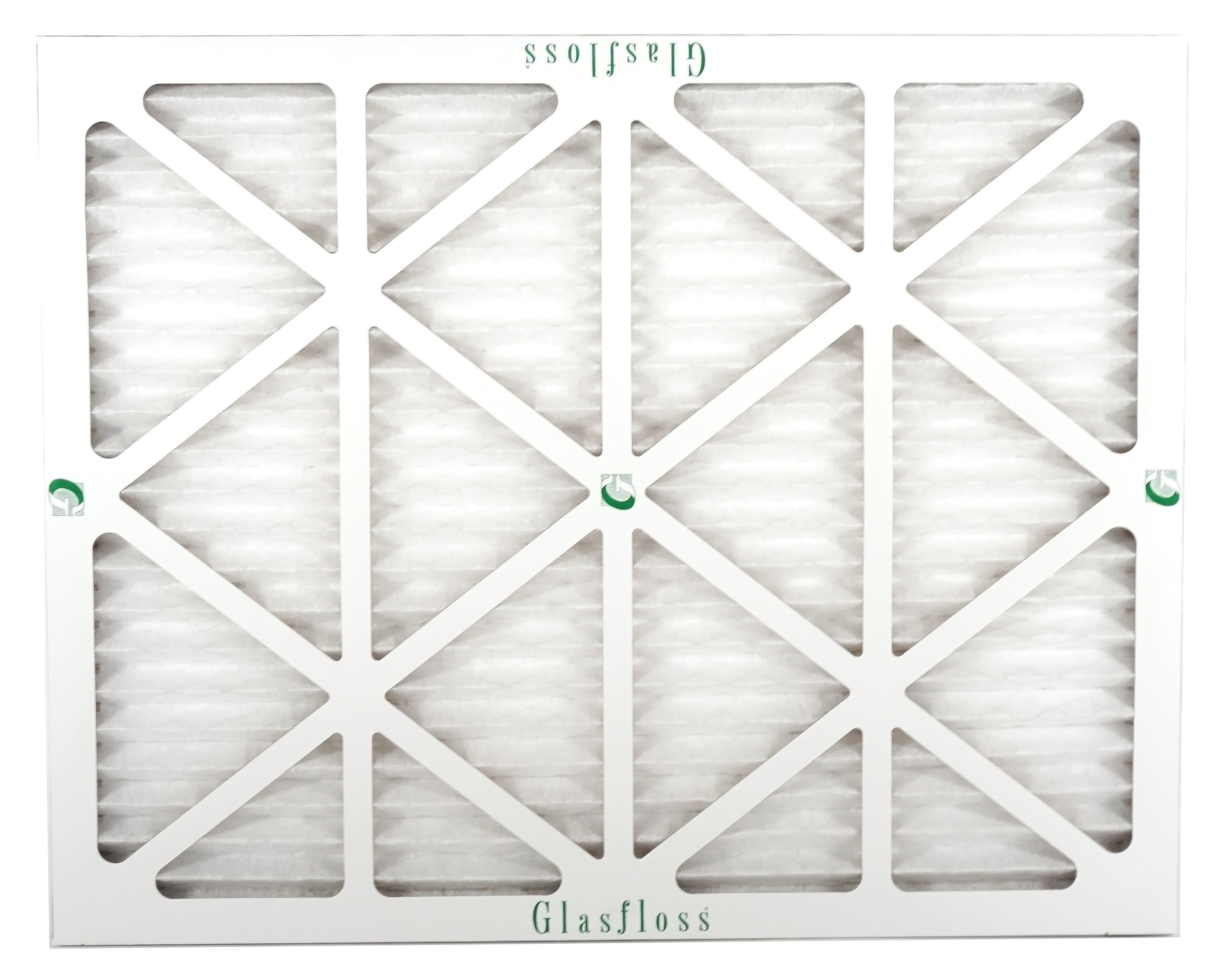 Glasfloss 22x36x1 - MERV 10 -Qty:12 - Furnace Air Filter - Made in USA (Actual Size: 21.5 x 35.5x7/8 inch)