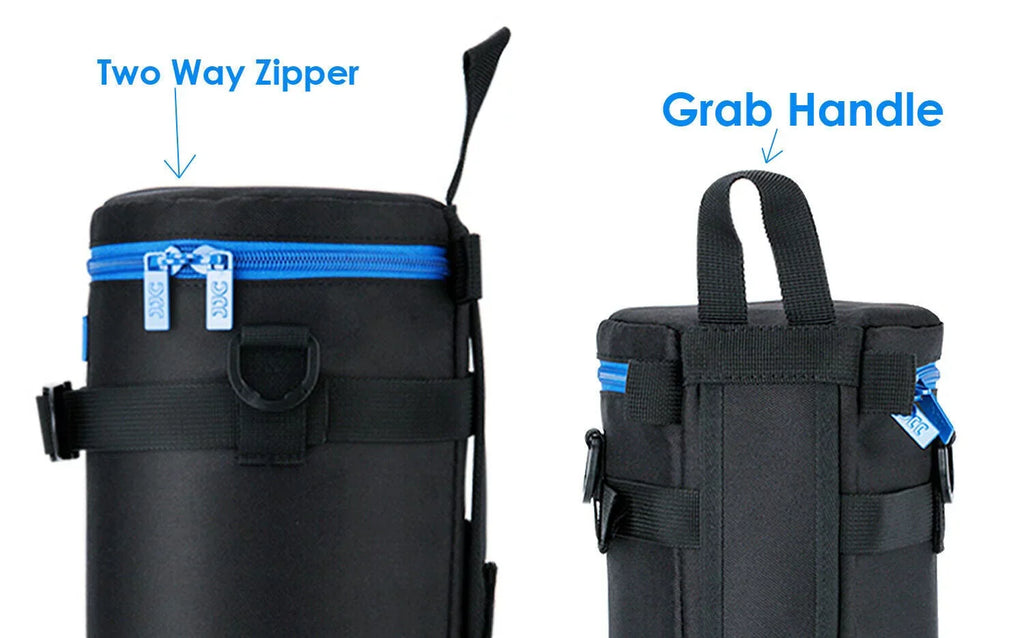JJC DLP-7II Water Durable Deluxe Lens Pouch Bag Case for Nikon AF-S NIKKOR 200-500mm F5.6E ED VR /Sigma 150-500mm F5-6.3/ Sigma 150-600mm F5-6.3 DG OS HSM/ Tamron SP 150-600mm F5-6.3 Di VC USD G2