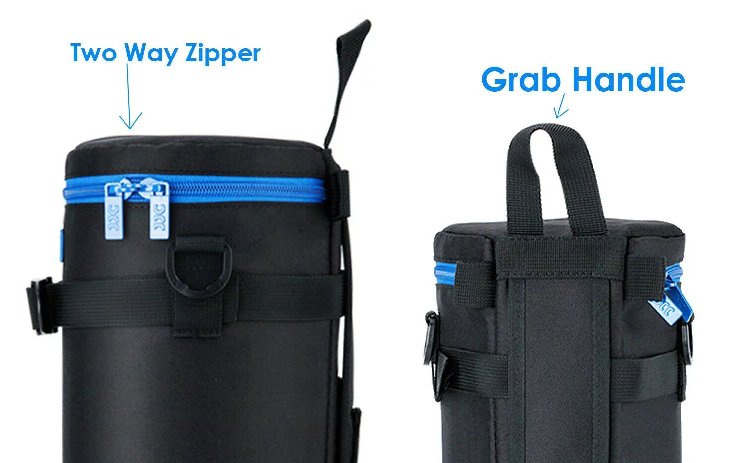 JJC DLP-7II Water Durable Deluxe Lens Pouch Bag Case for Nikon AF-S NIKKOR 200-500mm F5.6E ED VR /Sigma 150-500mm F5-6.3/ Sigma 150-600mm F5-6.3 DG OS HSM/ Tamron SP 150-600mm F5-6.3 Di VC USD G2