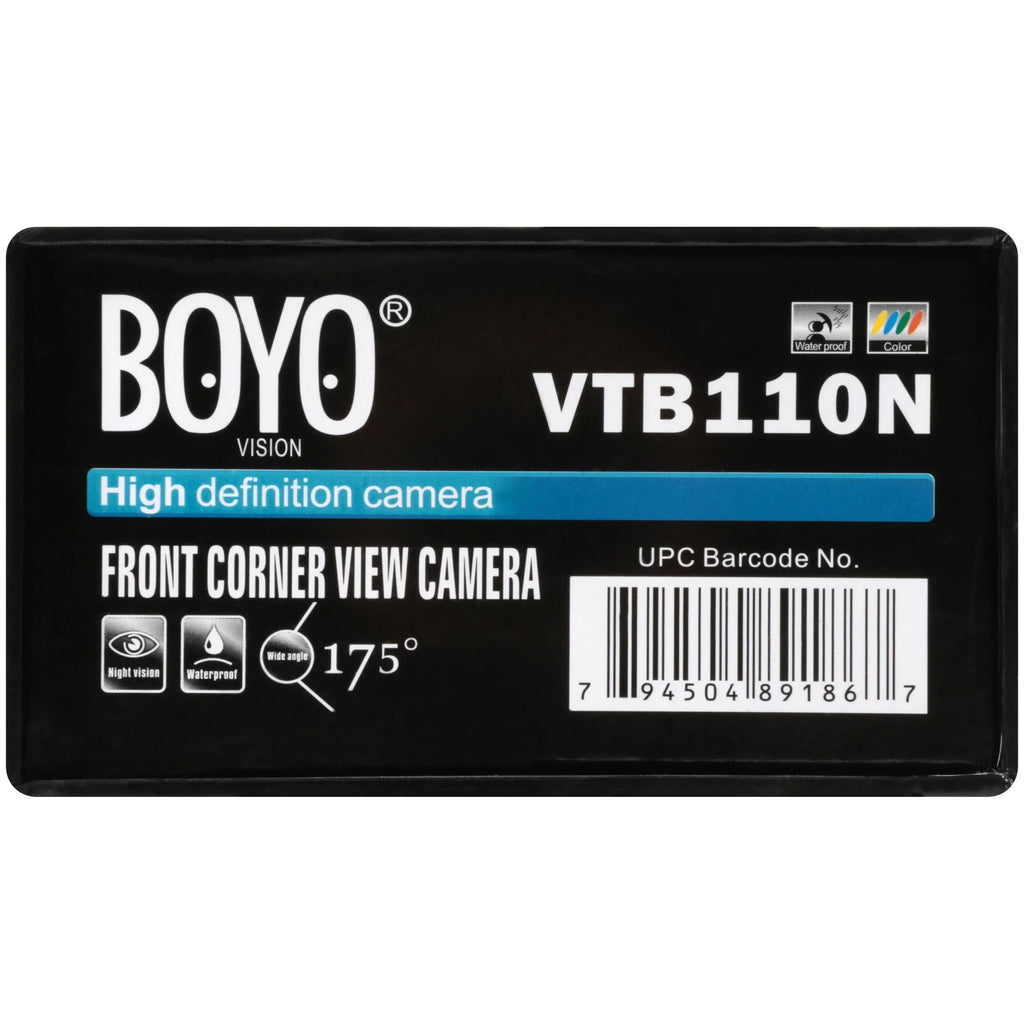 BOYO VTB110N - Universal Mount Front Corner-View Camera