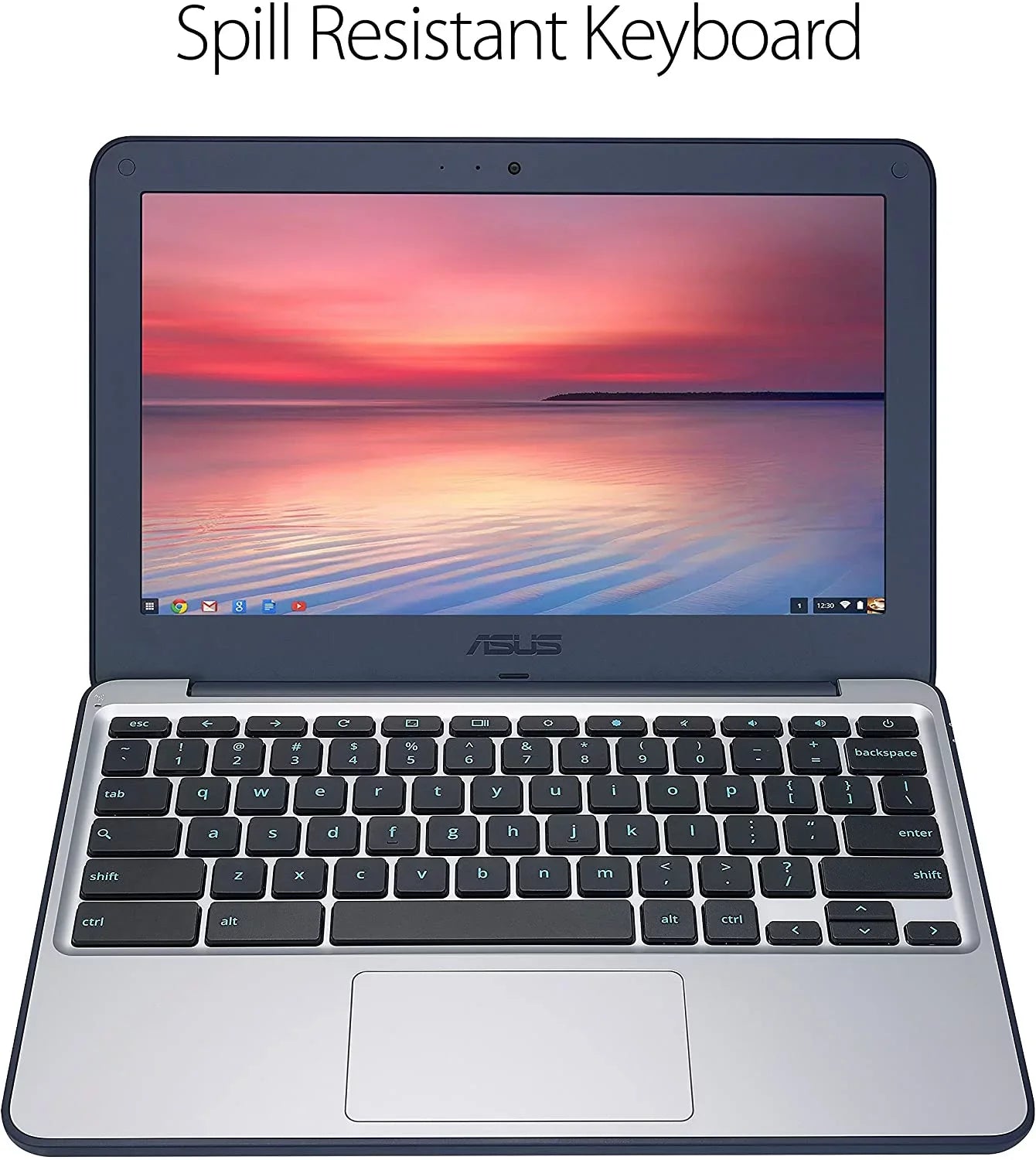 ASUS Chromebook C202SA-YS02, 1.60 GHz Intel Celeron, 4GB DDR3 RAM, 16GB SSD Hard Drive, Chrome, 11" Screen (Used Grade B)