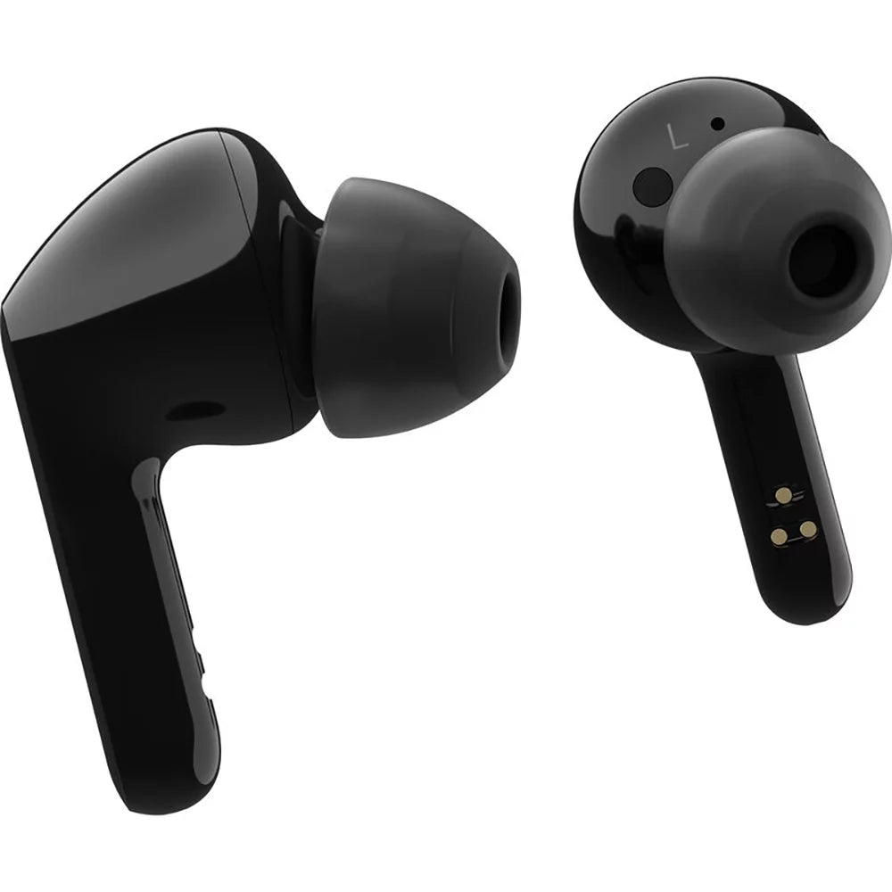 Open Box LG TONE Free FN5W - Wireless Charging True Wireless Bluetooth Earbuds with Meridian Sound, Noise Reduction, Dual Microphone for Work/Home Office, iPhone and Android Matching Black