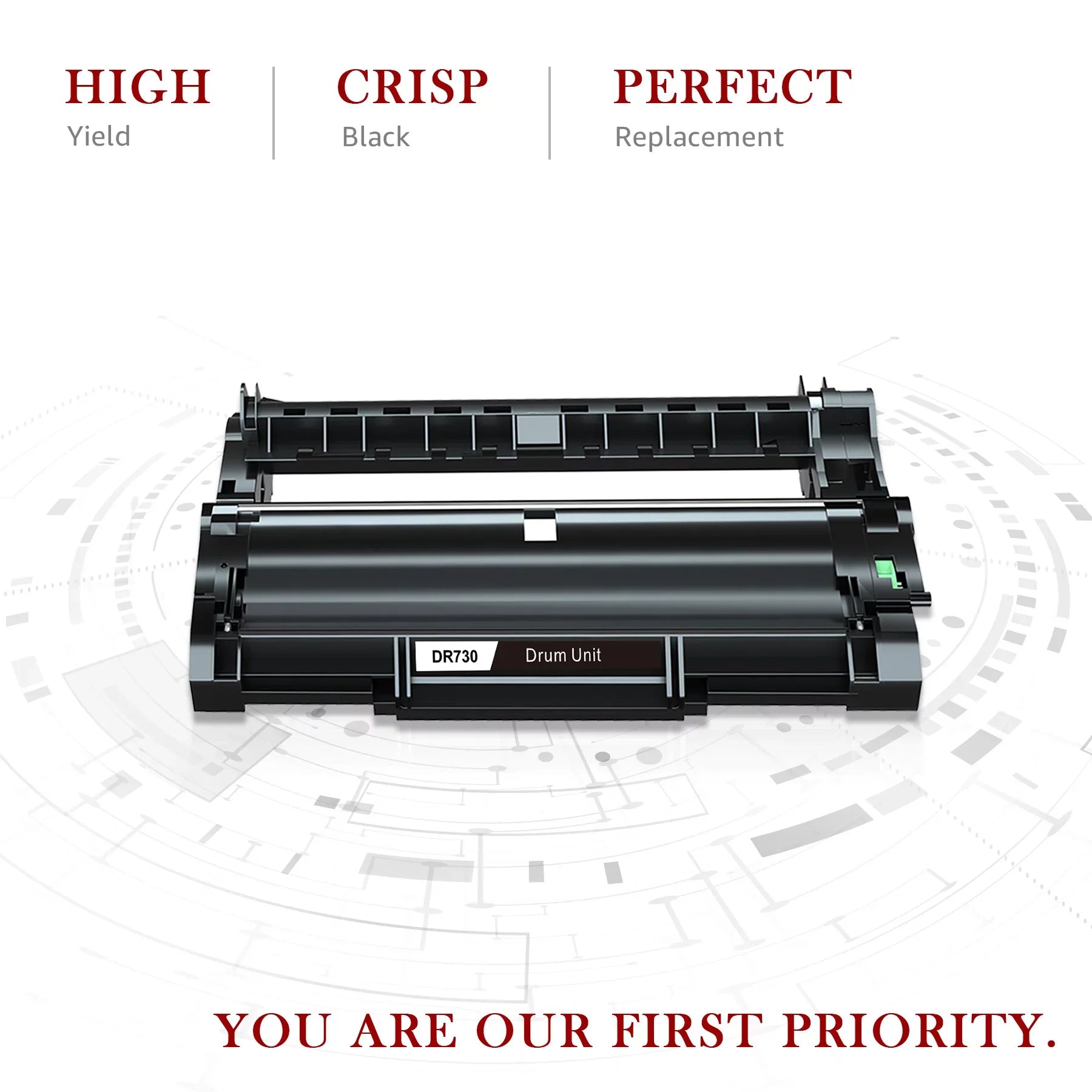 Matching for brother Printer DR730 Drum Unit Toner(2 pack)