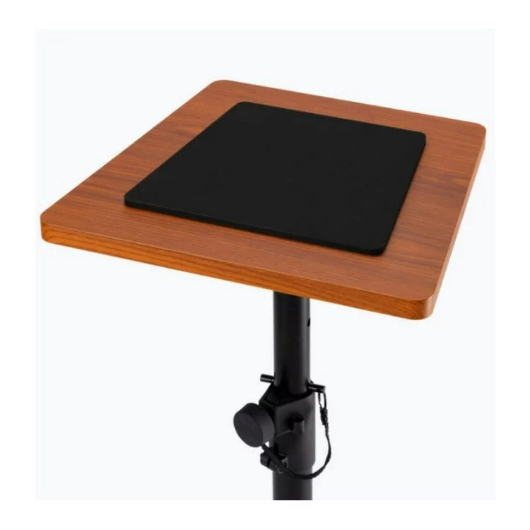 On Stage SMS7500R Wood Studio Height Adjustable Non-Slip Monitor Stands (2-Pack, Rosewood)