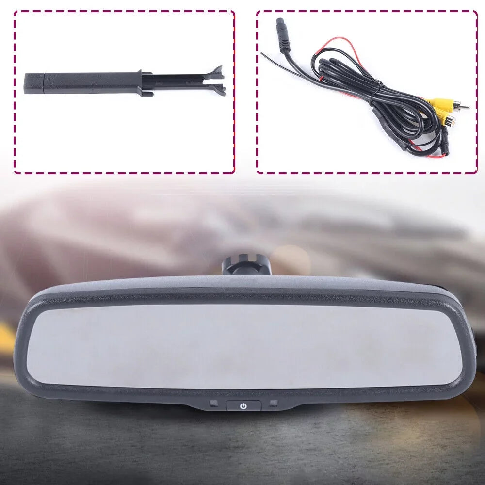 SHZICMY 4.3" LCD Car Rear View Mirror Monitor for Backup Camera System Kit with Bracket HD 800*480 Resolution