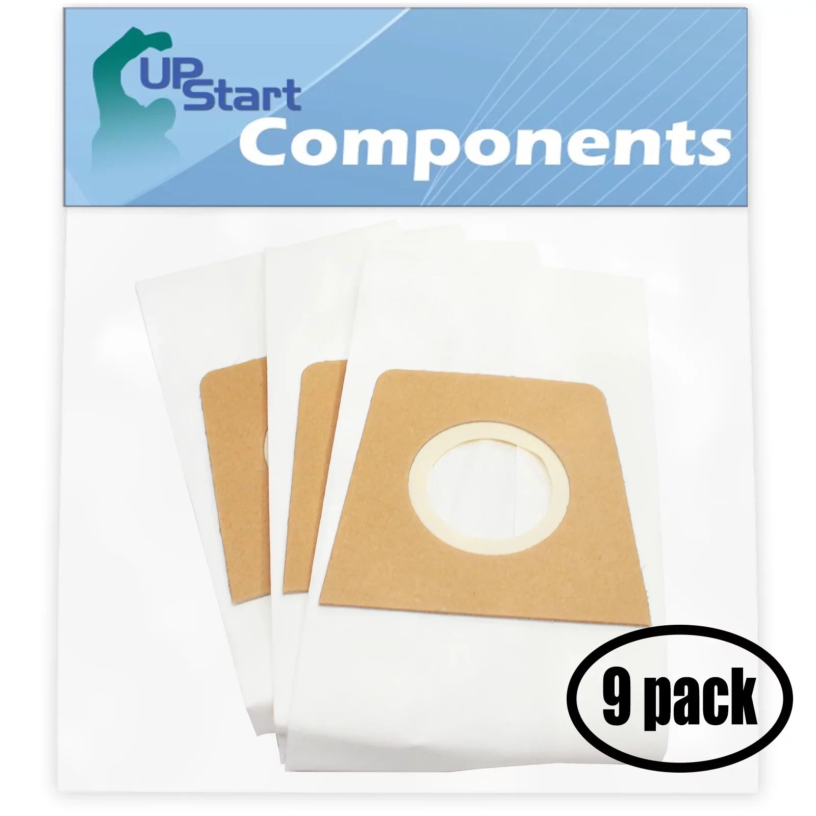 27 Replacement for Dirt Devil Featherlite Bagged Upright (Light Green) M085580 Vacuum Bags - Fitting with Dirt Devil 3920047001, 3920048001, Type U Vacuum Bags (9 Pack - 3 Vacuum Bags per Pack)