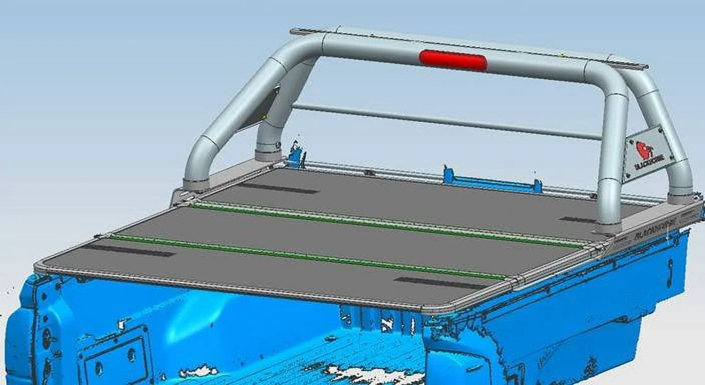 Black Horse Offroad RBB22 Tubular Powder Coated Steel Truck Bed Bar
