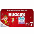 Huggies Plus Diapers Sizes 7, (96 Count)