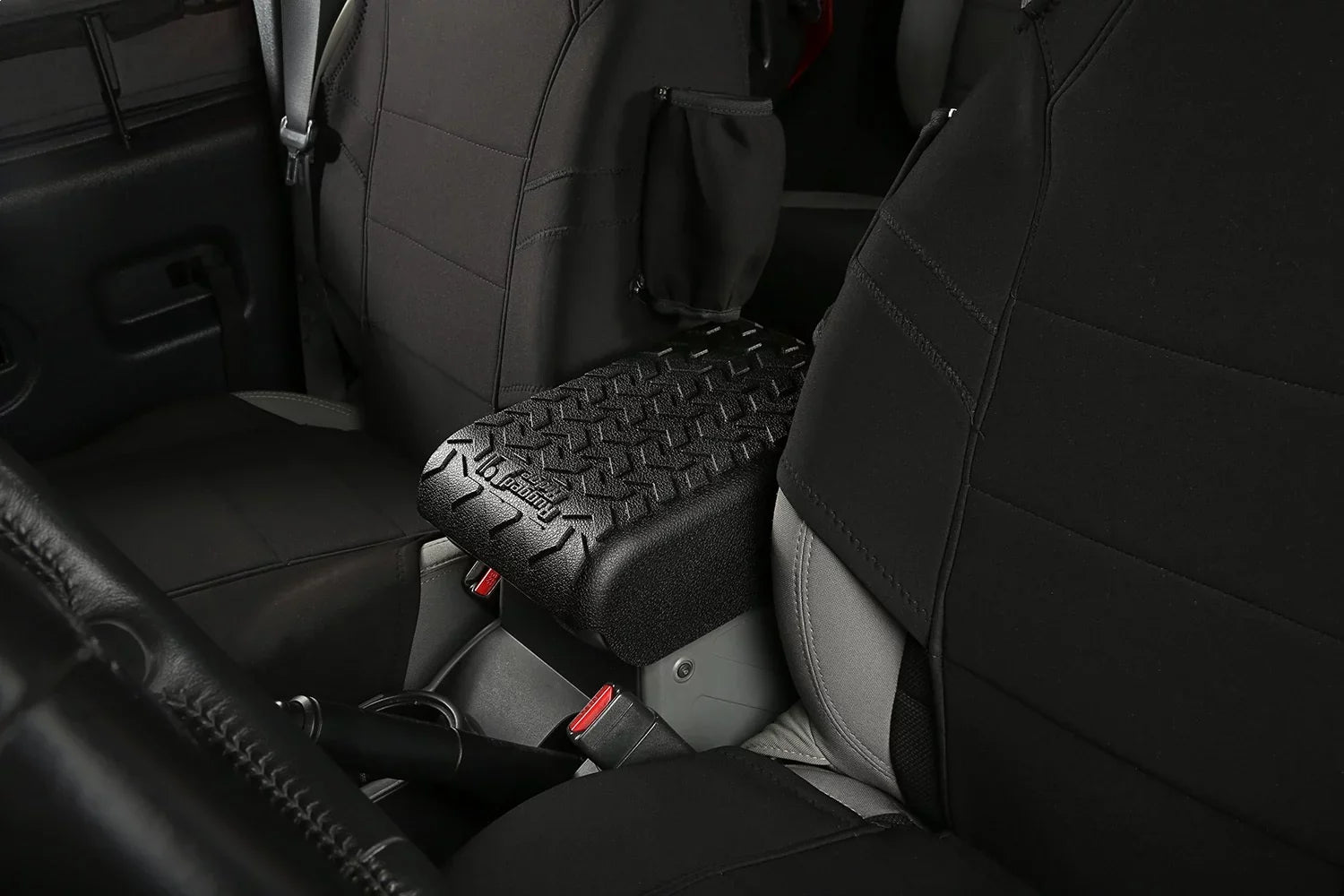 Rugged Ridge 13107.40 Center Console Wrap Black; 07-10 Jeep Wrangler JK