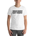 M Worlds Top-notch Beauty Therapist Short Sleeve Cotton T-Shirt By Undefined Gifts