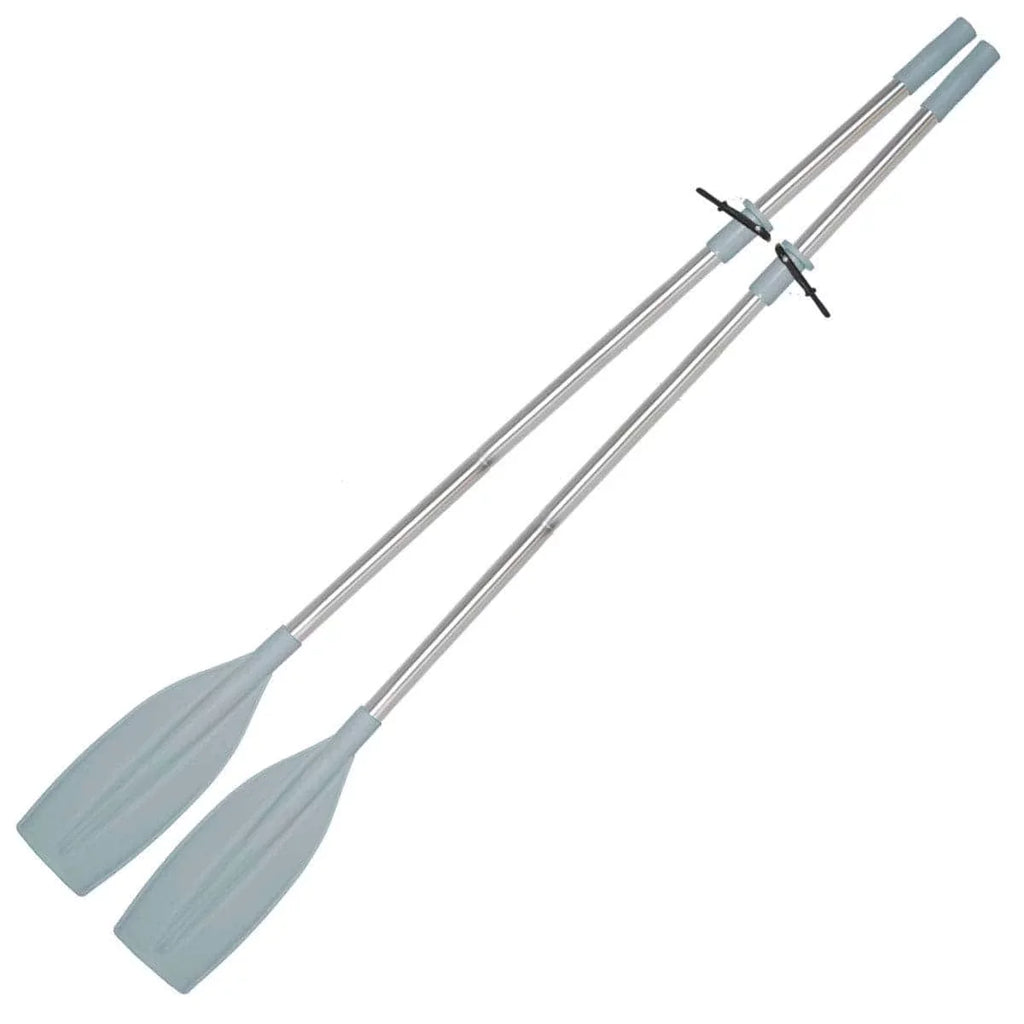 Oceansouth Kayak / Canoe Aluminum Oars Split Shaft with Locks - Length 6' 6" - 2 Piece with Stops - Detachable - Pair