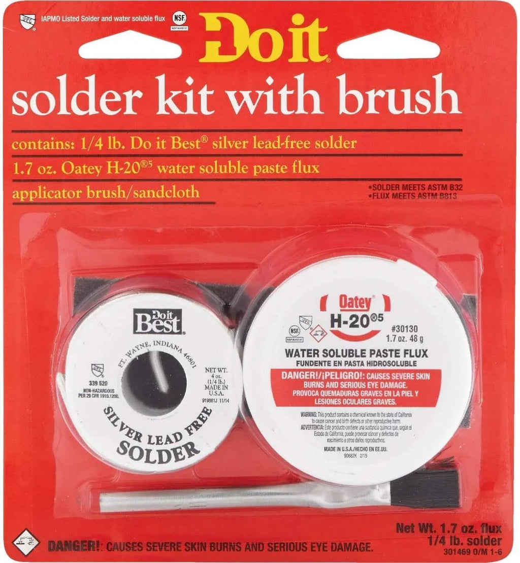 Oatey S C S 53070 Water Soluble Lead-Free Paste Flux Kit