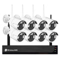 Tomshoo 8CH 1080P Wireless System, 8Channel 1080P CCTV NVR + 8PCS 1080P 2.0MP Indoor Outdoor IP Cameras with , Motion Alert, Smart App Remote Access, No Hard Drive