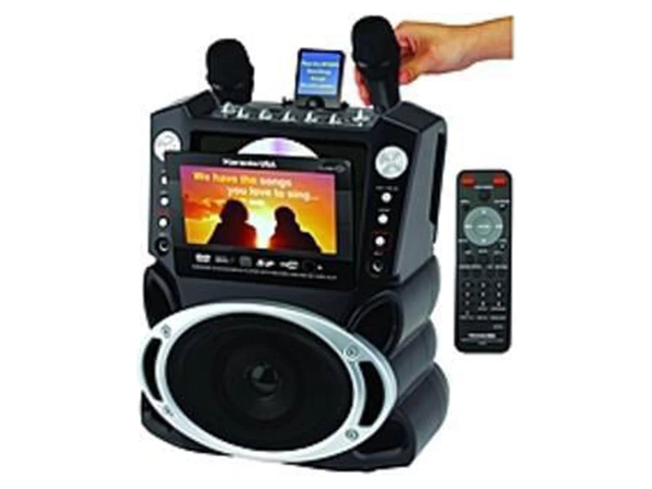 Emerson Portable DVD /CD+G/ MP3+G Karaoke System with 7" LCD