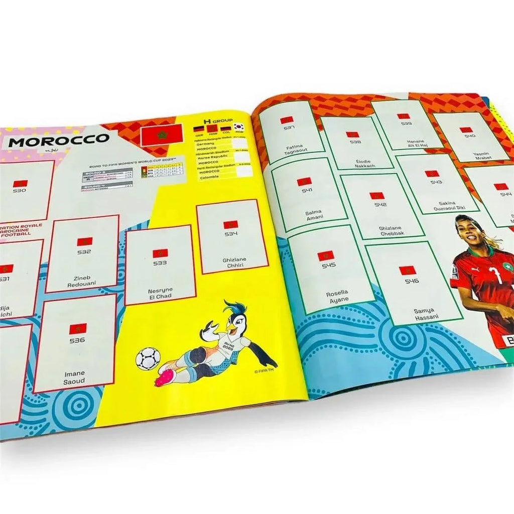 2023 Panini Women's FIFA World Cup Stickers - Mega Starter Pack (Album + 51 Stickers)