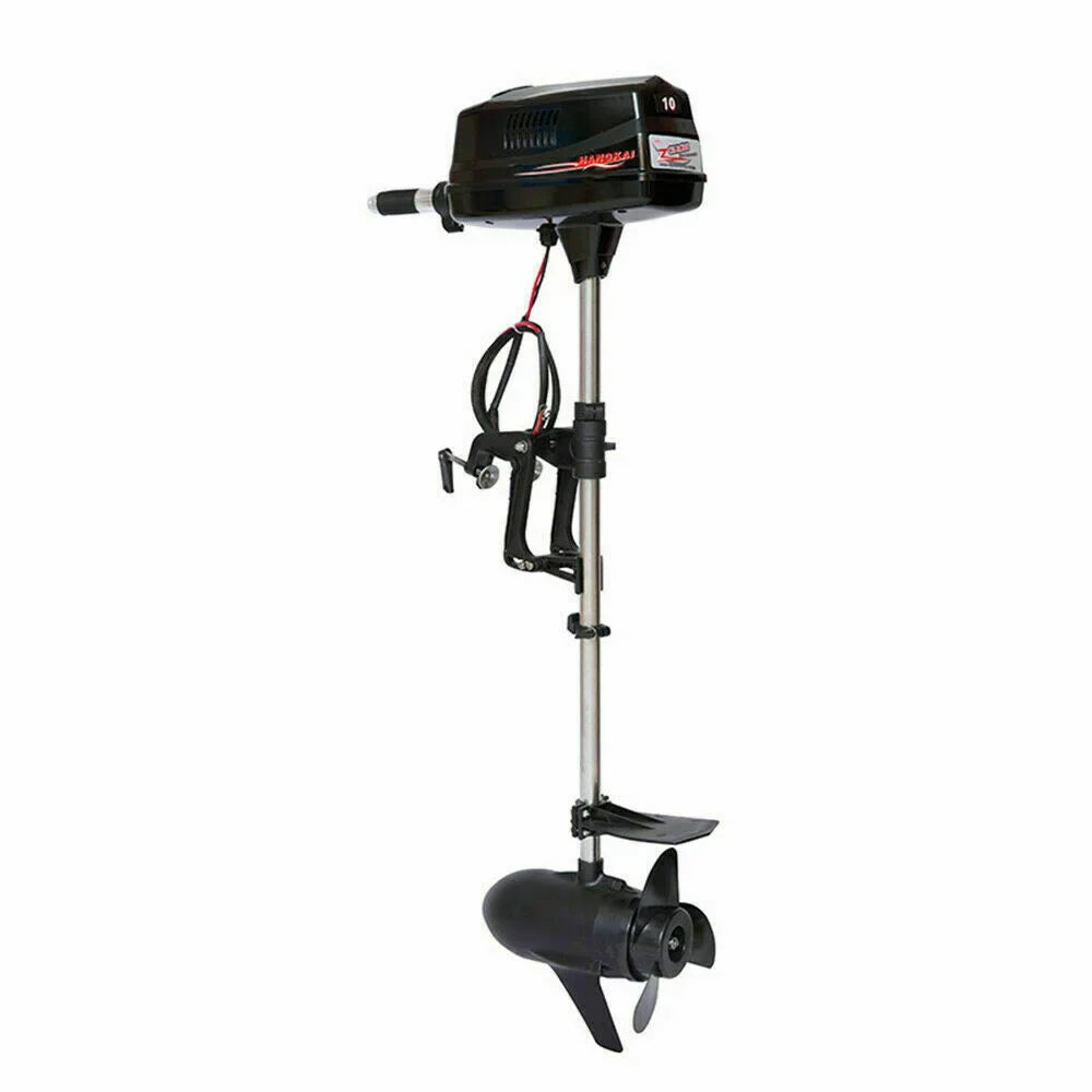 Wuzstar 60V 10HP Electric Outboard Motor Brushless Fishing Watercraft Engine w/Propel 2.2KW