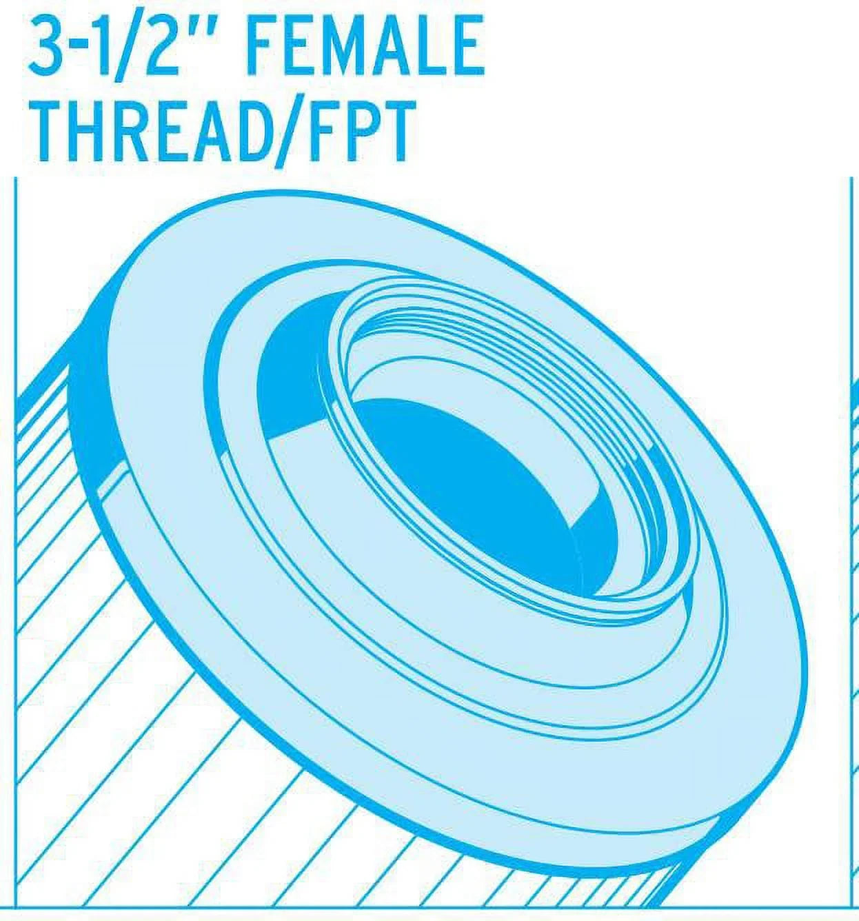 Unicel C-7697 Spa Pool Replacement Cartridge Filter Harmsco SC/TC 155 (6 Pack)