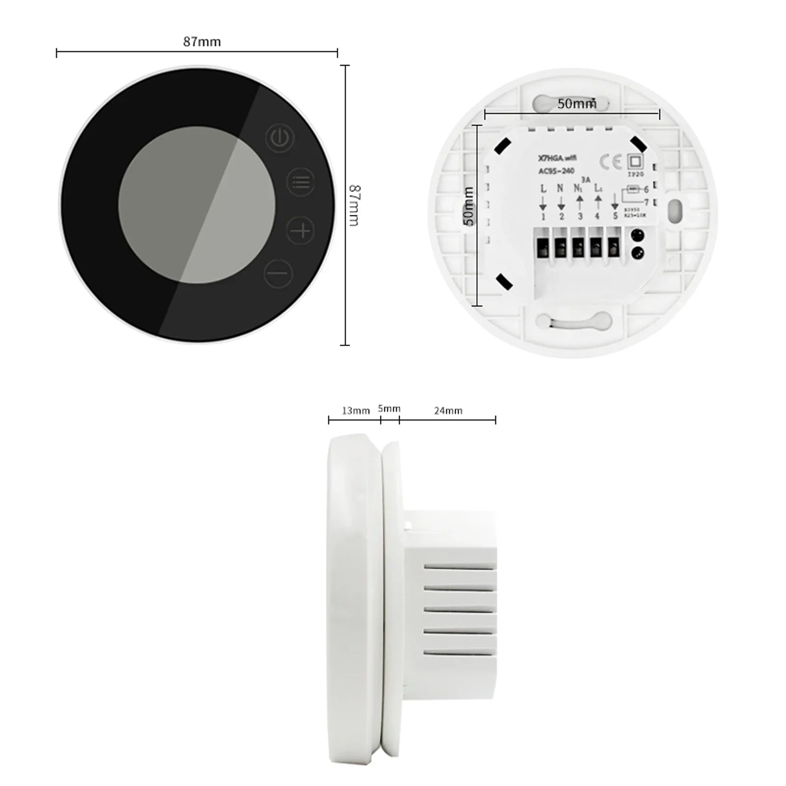 Arealer WiFi LCD Display Intelligent Programmable Controller APP Control Matching with Home Voice Control