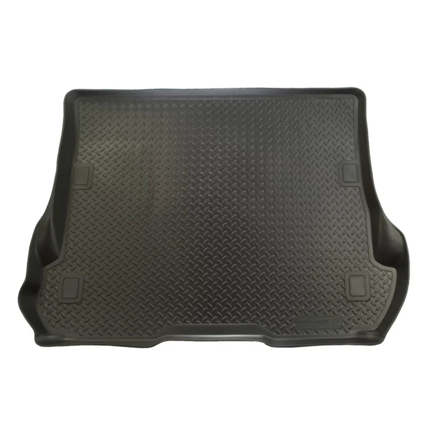 Husky by RealTruck Classic Style Series Cargo Liner Black Matching with 11-17 Jeep Wrangler 4 Door, 18 Jeep Wrangler JK 4 Door Suitable with select: 2011,2015-2018 Jeep Wrangler Unlimited