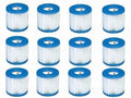 Intex Pool Cartridge Filter 29007E Filter H for New 2015 Pools - Pack of Twelve