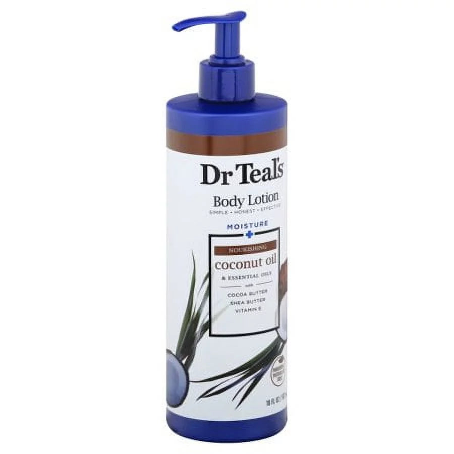 Dr Teal's Coconut Oil Body Lotion, 18 Fl. Oz. (Pack of 20)