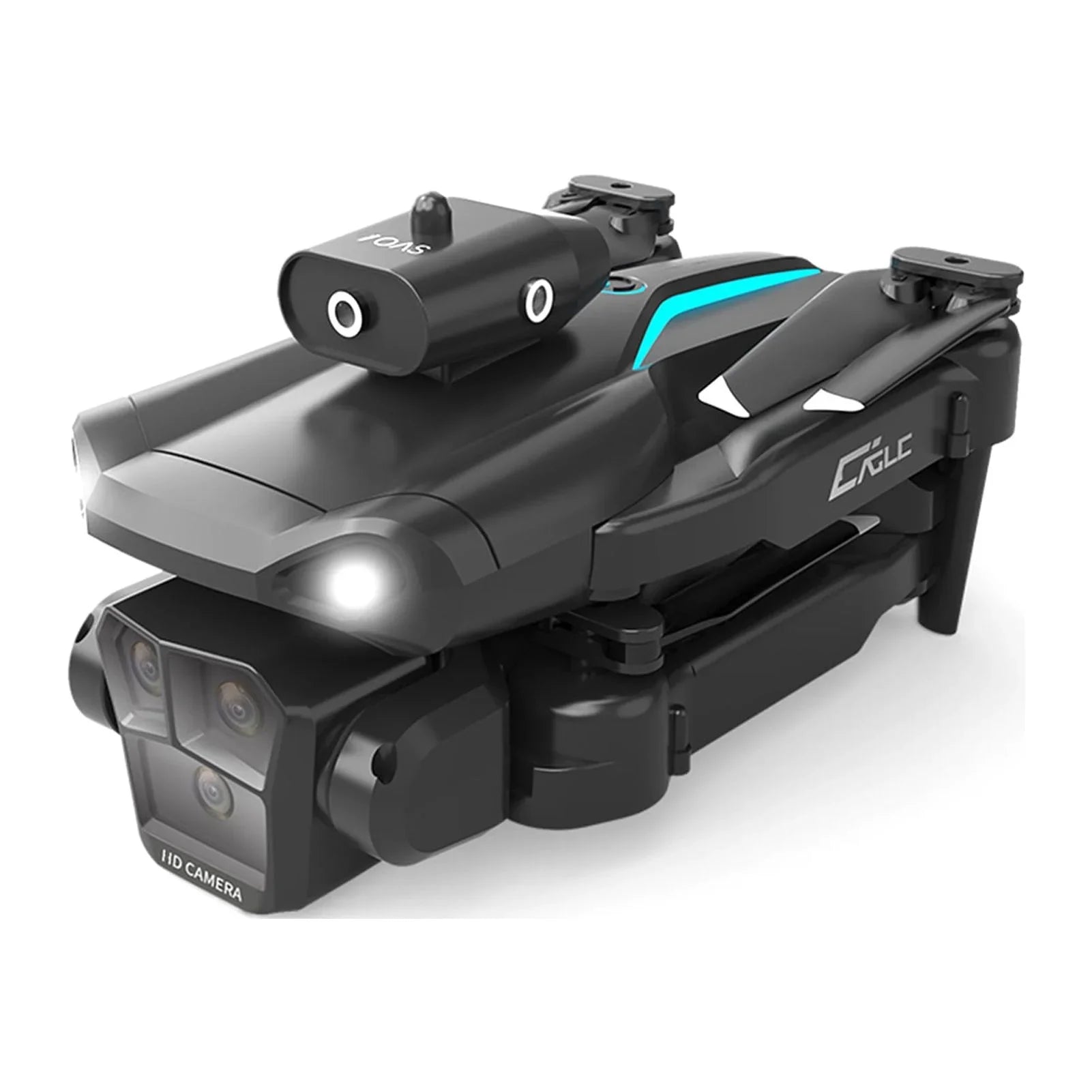 Dcenta Remote Control with Camera 4K 3 Front Camera 2 Bottom Camera Obstacle Avoidance 5GWiFi FPV Storage Bag Package Trajectory Flight Gesture Photography Follow Flight