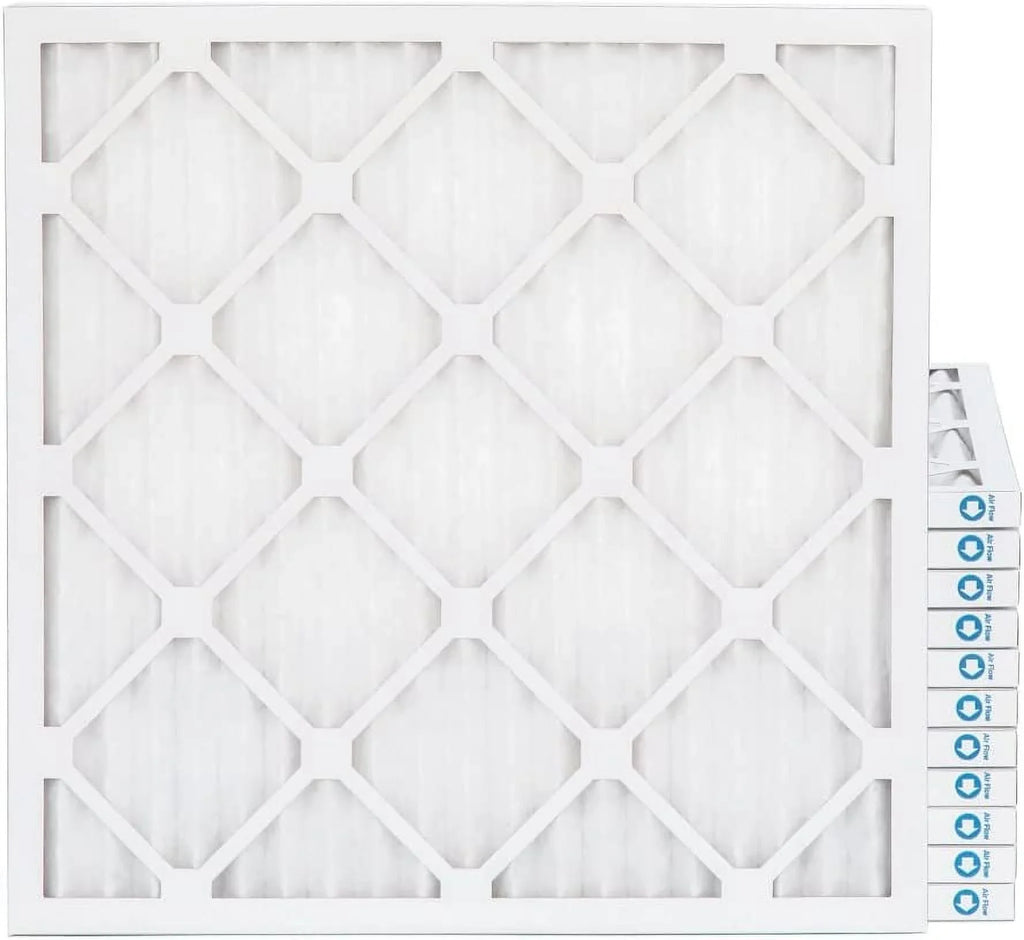 18X18x1 MERV 8 Pleated HV Furne Air Filters. Case Of 12. Ext Size: 17-3/4 X 17-3/4 X 3/4