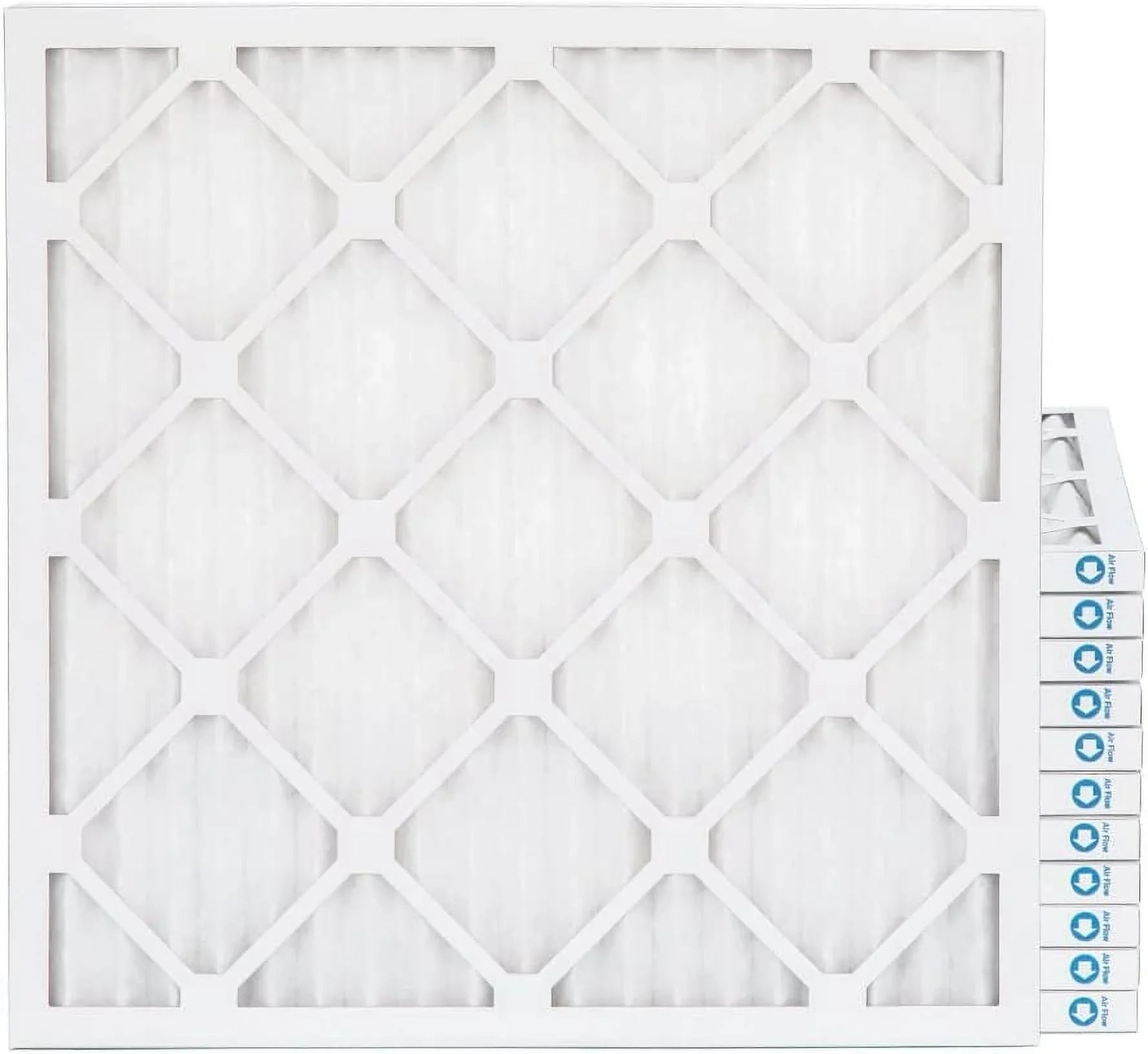 18X18x1 MERV 8 Pleated HV Furne Air Filters. Case Of 12. Ext Size: 17-3/4 X 17-3/4 X 3/4