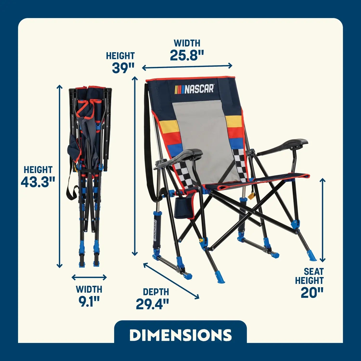 RoadTrip Rocker™ - NASCAR For Him | Reserve OK46